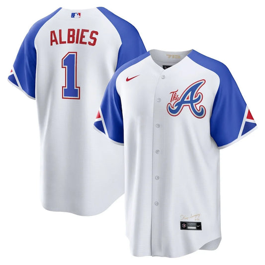 Ozzie Albies Atlanta Braves 2023 Nike City Connect Limited Player Jersey - White