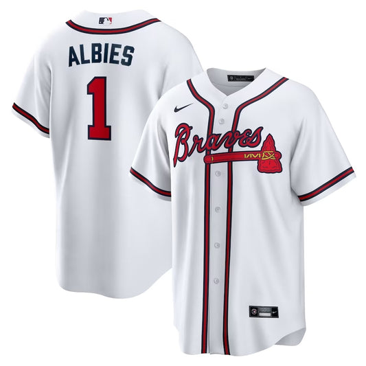 Ozzie Albies Atlanta Braves Nike Home Replica Player Jersey - White