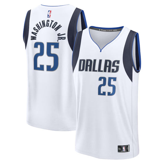 P.J. Washington Dallas Mavericks Nike Swingman Association Jersey - White