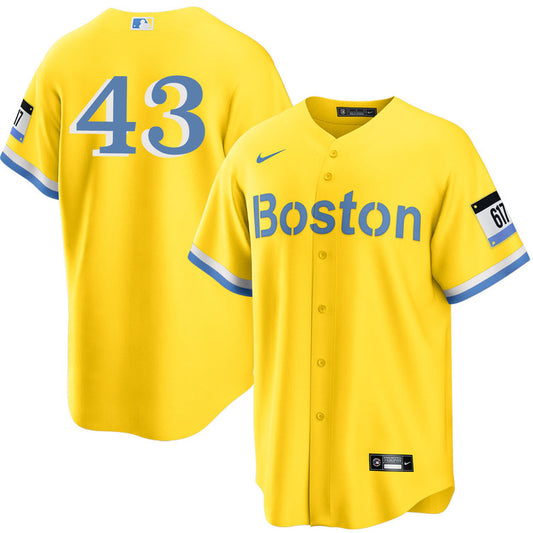 Patrick Sandoval Boston Red Sox Nike City Connect Limited Player Jersey - Gold/Light Blue
