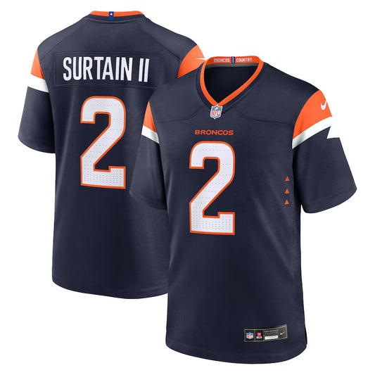 Patrick Surtain II Denver Broncos Nike Alternate Game Player Jersey - Navy