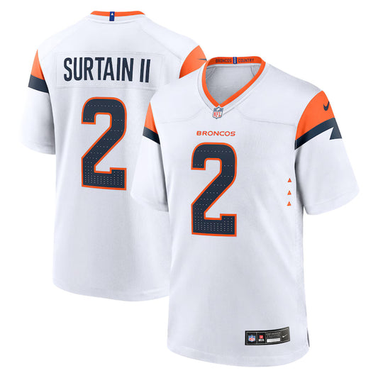 Patrick Surtain II Denver Broncos Nike Game Player Jersey - White