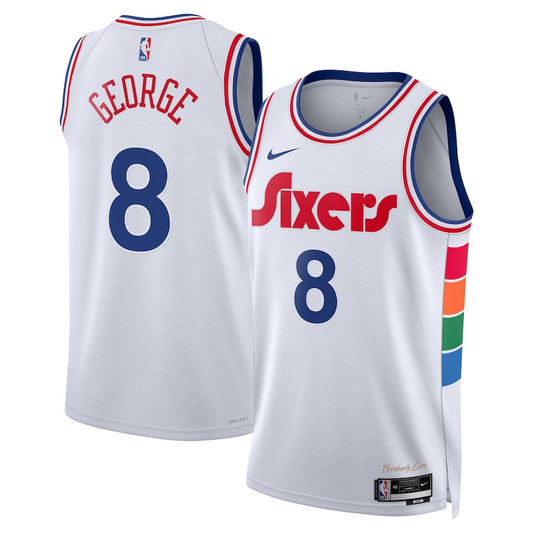 Paul George Philadelphia 76ers 2024/2025 Nike Swingman City Jersey - White