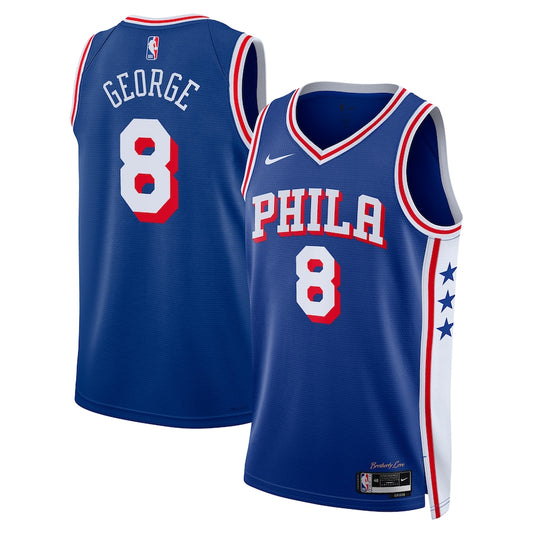 Paul George Philadelphia 76ers Nike Swingman Icon Jersey - Royal