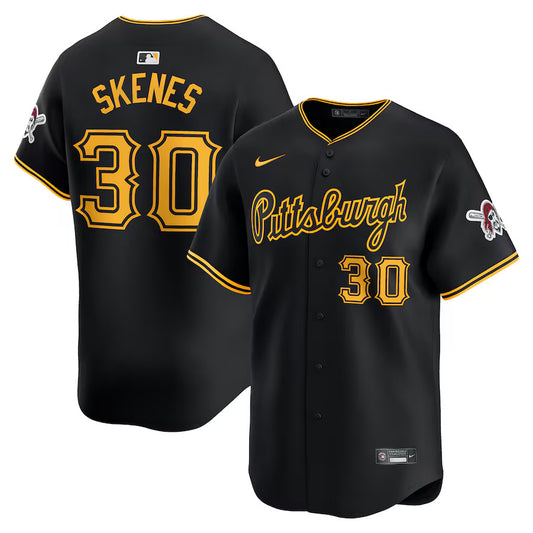 Paul Skenes Pittsburgh Pirates Nike Alternate Limited Player Jersey - Black