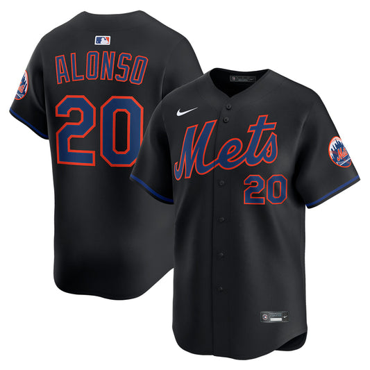 Pete Alonso New York Mets Nike Alternate Limited Player Jersey - Black