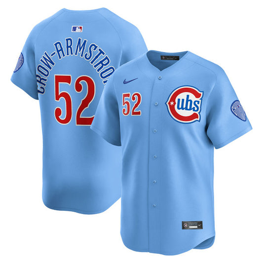Pete Crow-Armstrong Chicago Cubs Nike Blues Alternate Limited Player Jersey - Baby Blue