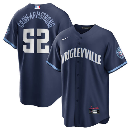 Pete Crow-Armstrong Chicago Cubs Nike City Connect Limited Player Jersey - Navy
