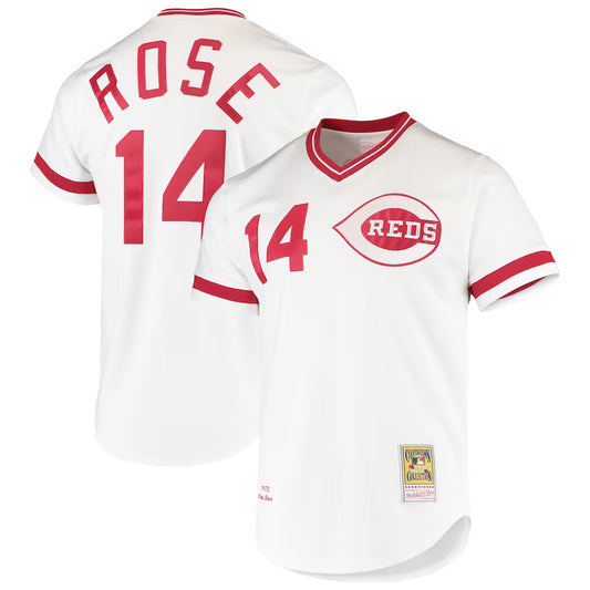 Pete Rose Cincinnati Reds Nike Throwback Limited Player Jersey - White