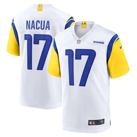 Puka Nacua Los Angeles Rams Nike Game Player Jersey - White