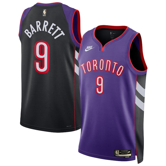 RJ Barrett Toronto Raptors Nike Swingman Classic Jersey - Purple