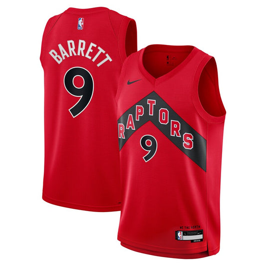 RJ Barrett Toronto Raptors Nike Swingman Icon Jersey - Red