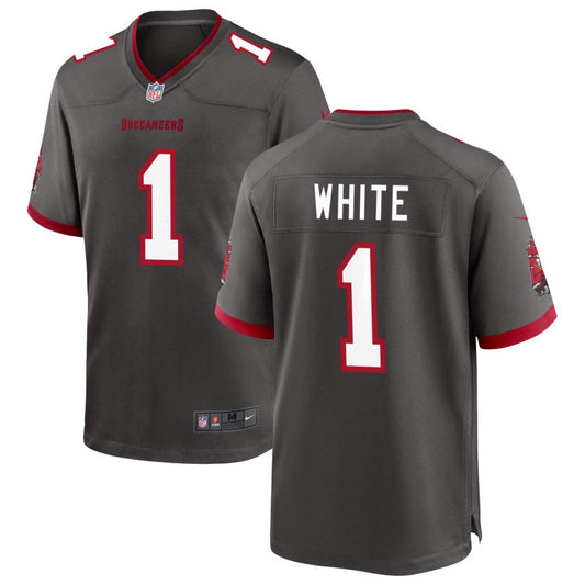 Rachaad White Tampa Bay Buccaneers Nike Alternate Game Player Jersey - Pewter