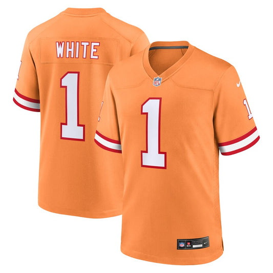 Rachaad White Tampa Bay Buccaneers Nike Throwback Game Player Jersey - Orange