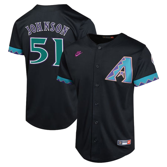Randy Johnson Arizona Diamondbacks Nike Throwback Limited Player Jersey - Black
