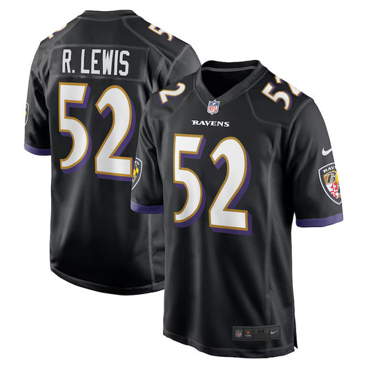 Ray Lewis Baltimore Ravens Throwback Player Jersey - Black