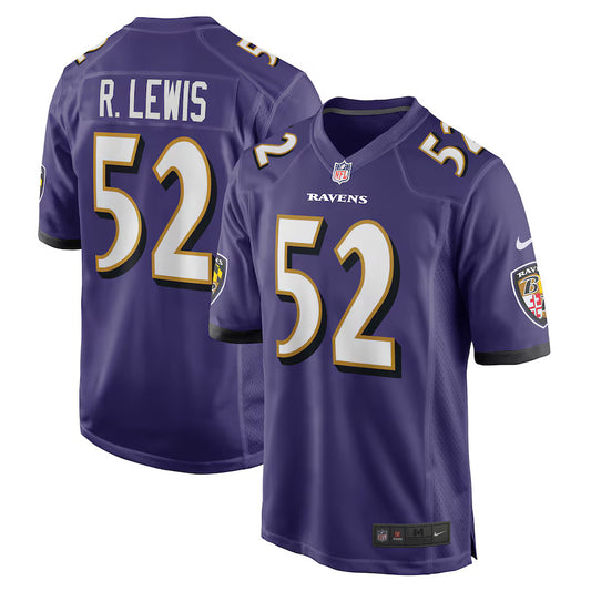 Ray Lewis Baltimore Ravens Throwback Player Jersey - Purple