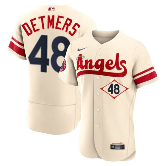 Reid Detmers Los Angeles Angels Nike City Connect Limited Player Jersey - Cream