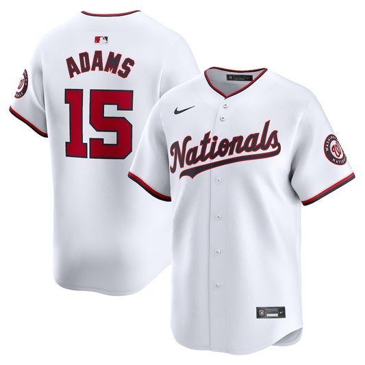 Riley Adams Washington Nationals Nike Home Replica Player Jersey - White