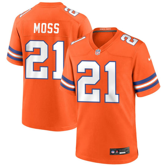 Riley Moss Denver Broncos Nike 1977 Throwback Game Player Jersey - Orange
