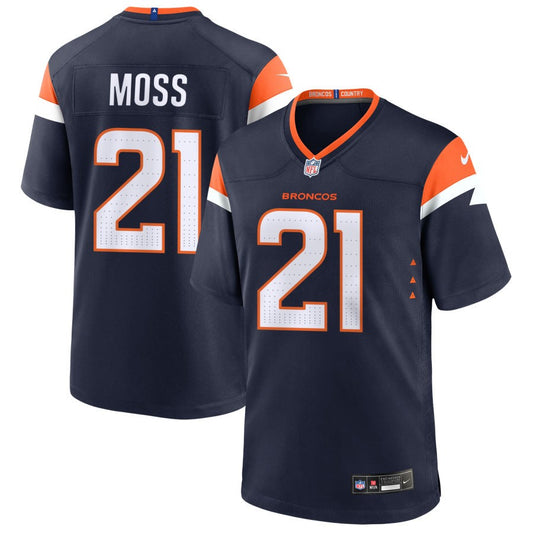 Riley Moss Denver Broncos Nike Alternate Game Player Jersey - Navy