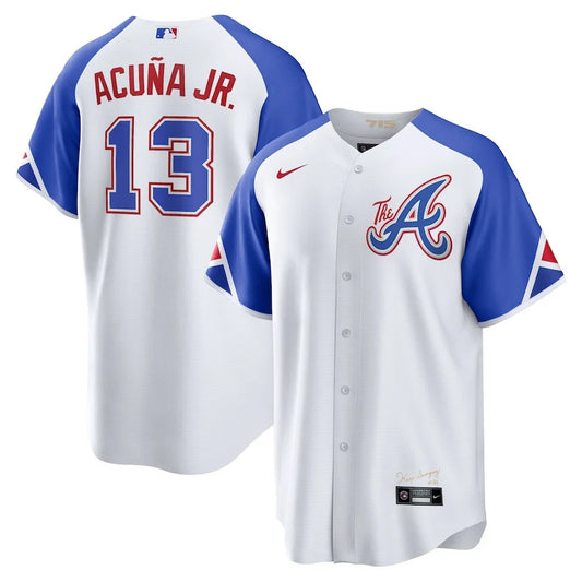 Ronald Acuña Jr. Atlanta Braves 2023 Nike City Connect Limited Player Jersey - White