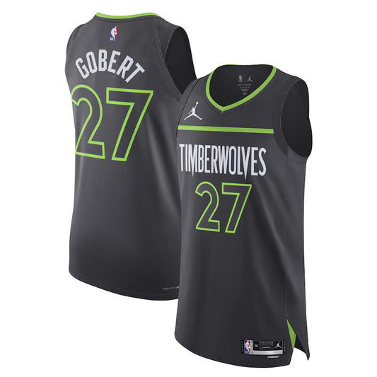 Rudy Gobert Minnesota Timberwolves Nike Swingman Statement Jersey - Charcoal