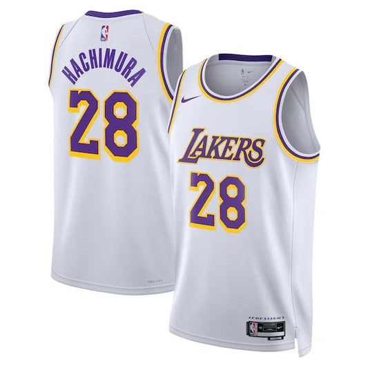 Rui Hachimura Los Angeles Lakers Nike Swingman Association Jersey - White