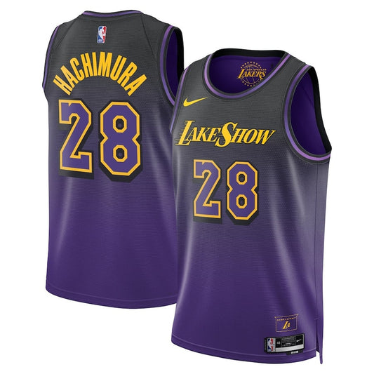 Rui Hachimura Los Angeles Lakers 2024/2025 Nike Swingman City Jersey - Purple