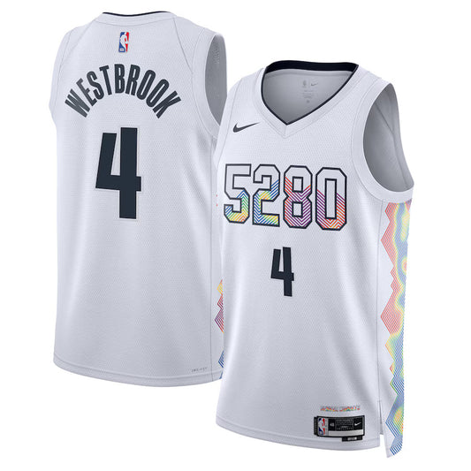 Russell Westbrook Denver Nuggets 2024/2025 Nike Swingman City Jersey - White