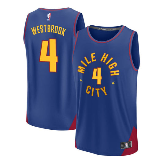 Russell Westbrook Denver Nuggets Nike Swingman Statement Jersey - Blue