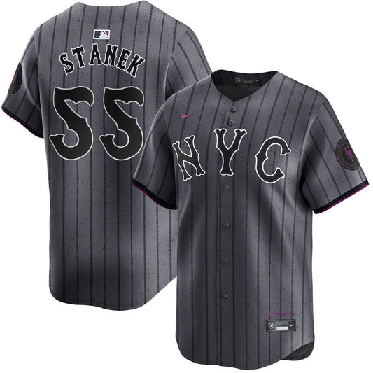 Ryne Stanek New York Mets 2024 Nike City Connect Limited Player Jersey - Graphite