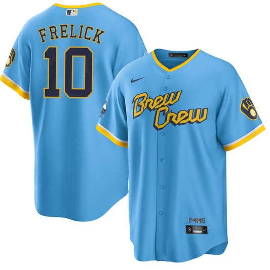 Sal Frelick Milwaukee Brewers Nike City Connect Limited Player Jersey - Powder Blue