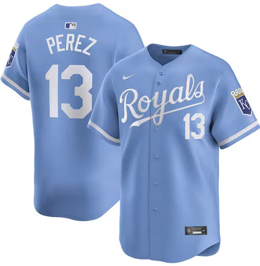 Salvador Perez Kansas City Royals Nike Alternate Limited Player Jersey - Light Blue