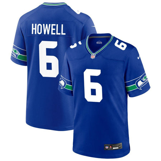 Sam Howell Seattle Seahawks Nike Throwback Game Player Jersey - Royal