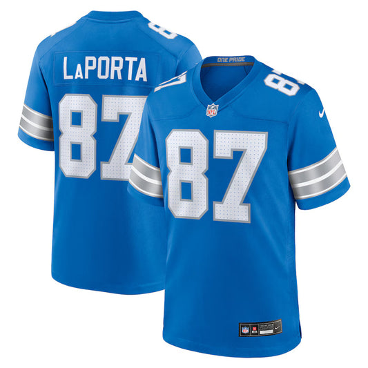 Sam LaPorta Detroit Lions Nike Game Player Jersey - Blue
