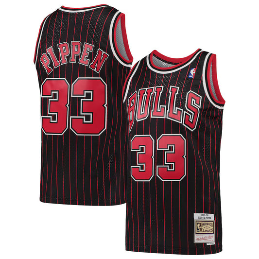 Scottie Pippen Chicago Bulls Throwback Player Jersey - Black