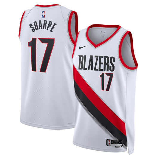Shaedon Sharpe Portland Trail Blazers Nike Swingman Association Jersey - White