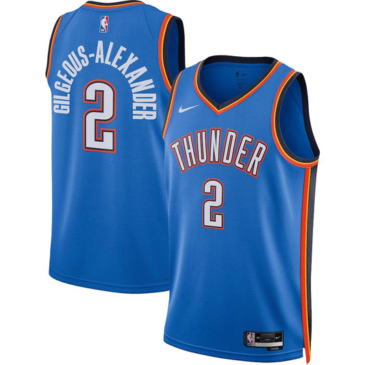 Shai Gilgeous-Alexander Oklahoma City Thunder Nike Swingman Icon Jersey - Blue