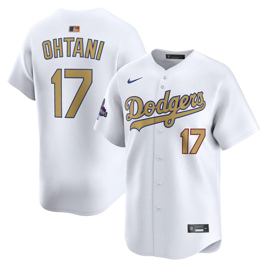 Shohei Ohtani Los Angeles Dodgers Nike 2025 Gold Limited Player Jersey - White