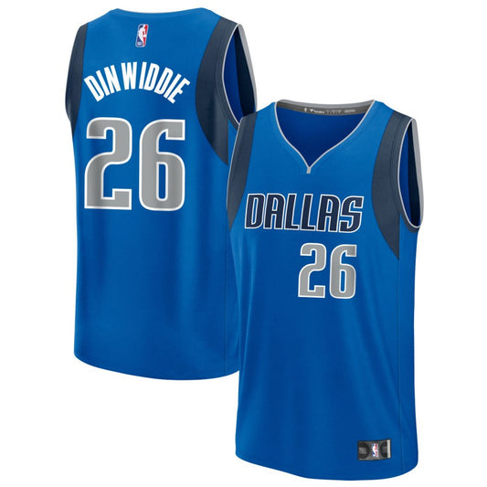 Spencer Dinwiddie Dallas Mavericks Nike Swingman Icon Jersey - Blue