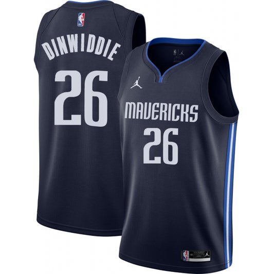 Spencer Dinwiddie Dallas Mavericks Nike Swingman Statement Jersey - Navy
