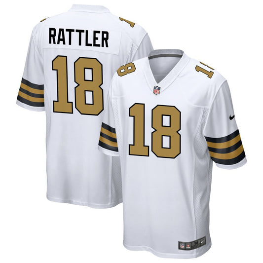 Spencer Rattler New Orleans Saints Nike Alternate Game Player Jersey - White