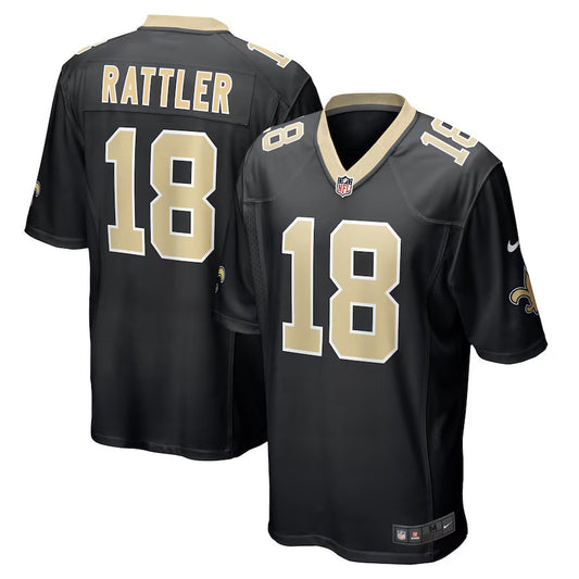 Spencer Rattler New Orleans Saints Nike Game Player Jersey - Black