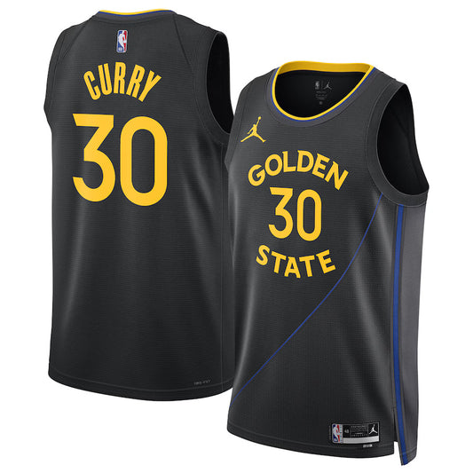 Stephen Curry Golden State Warriors Nike Swingman Statement Jersey - Black