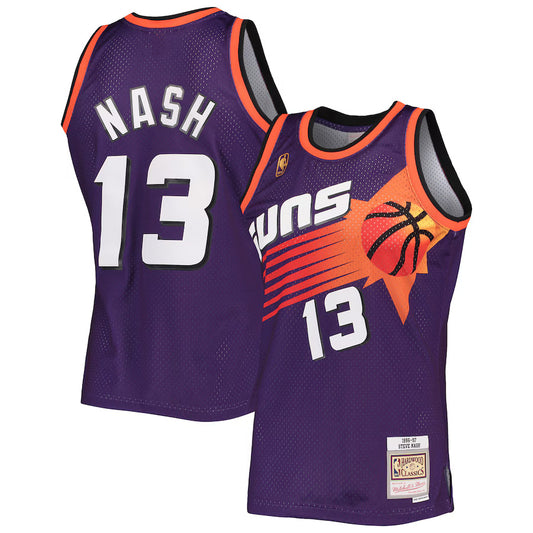 Steve Nash Phoenix Suns Throwback Player Jersey - Purple