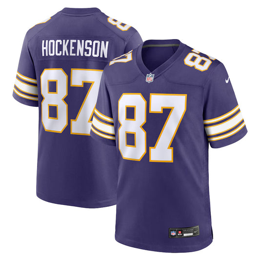 T.J. Hockenson Minnesota Vikings Nike Classic Game Player Jersey - Purple