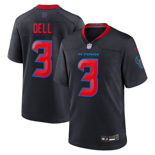 Tank Dell Houston Texans Nike 2nd Alternate Game Player Jersey - Navy