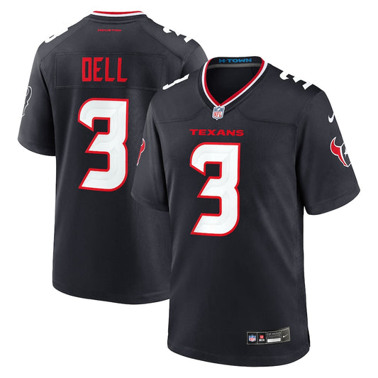 Tank Dell Houston Texans Nike Game Player Jersey - Navy