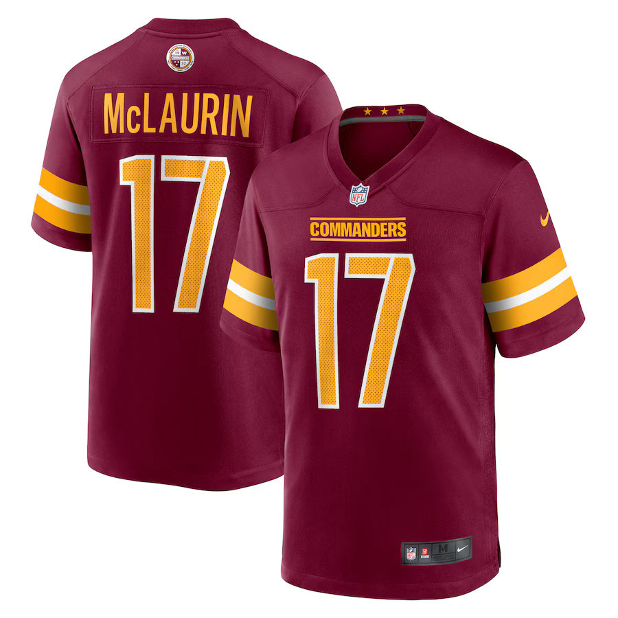 Terry McLaurin Washington Commanders Nike Game Player Jersey - Burgandy